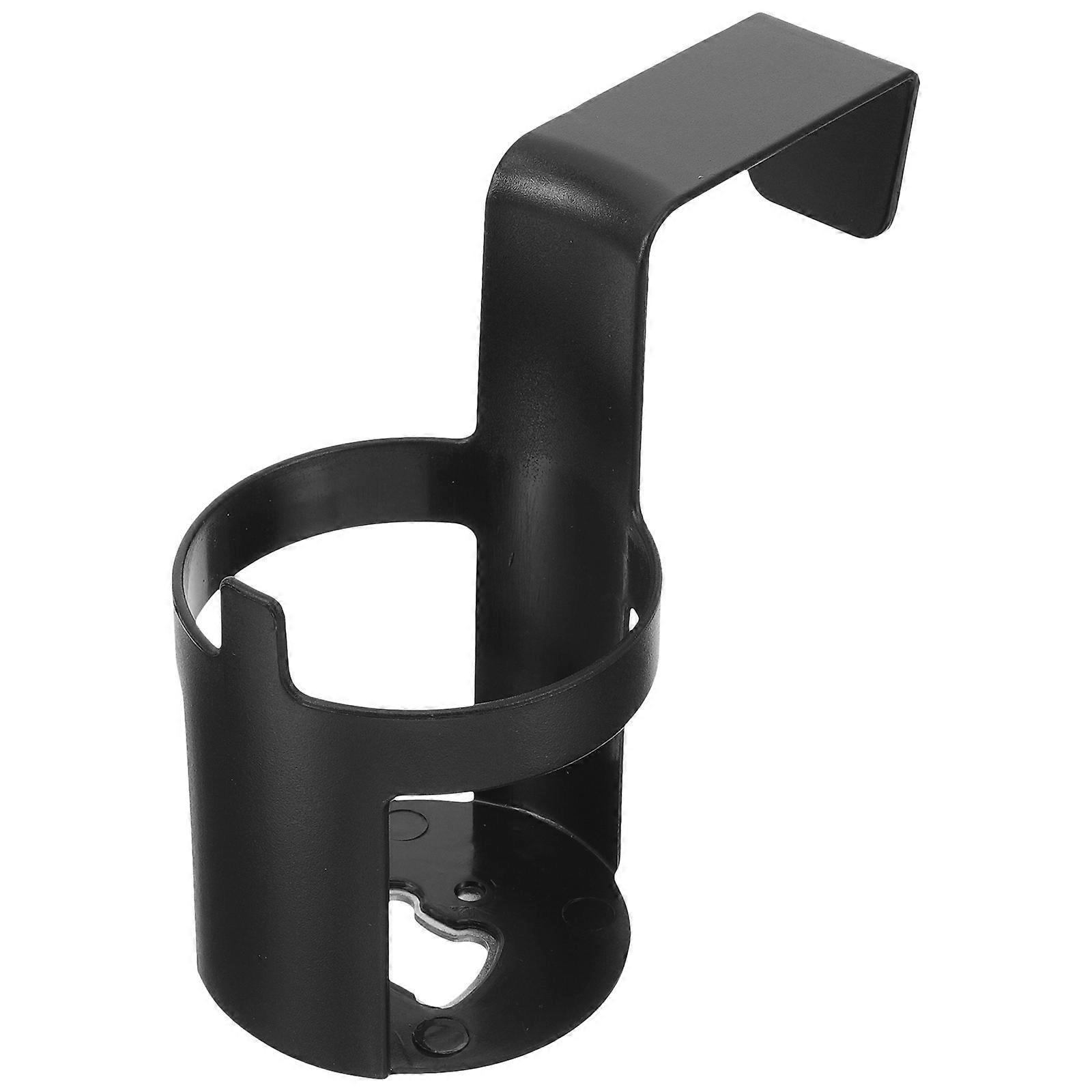 Black Car Cup Holder for Beverage Bottles with Rotatable Base and Compact Size Plastic