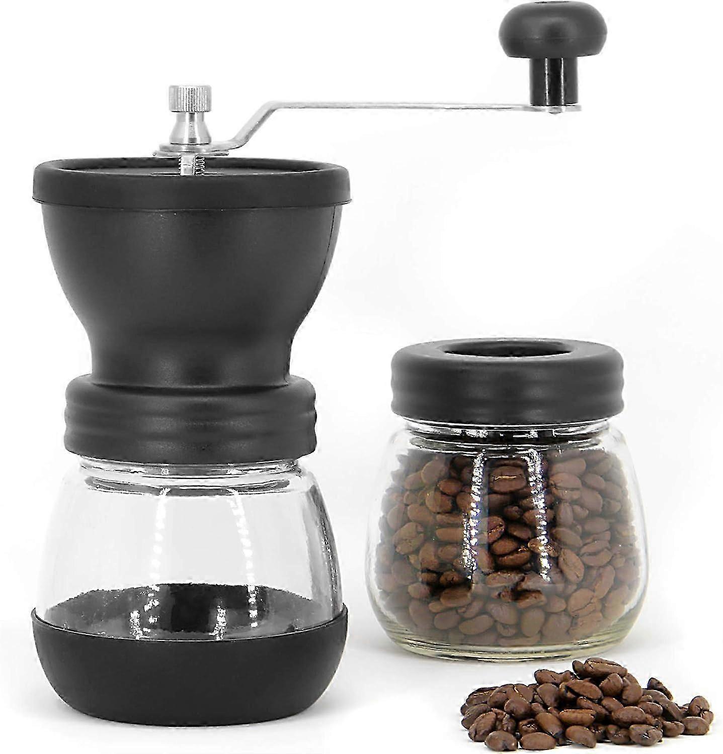 Adjustable Manual Coffee Grinder with Ceramic Mill for Home & Travel