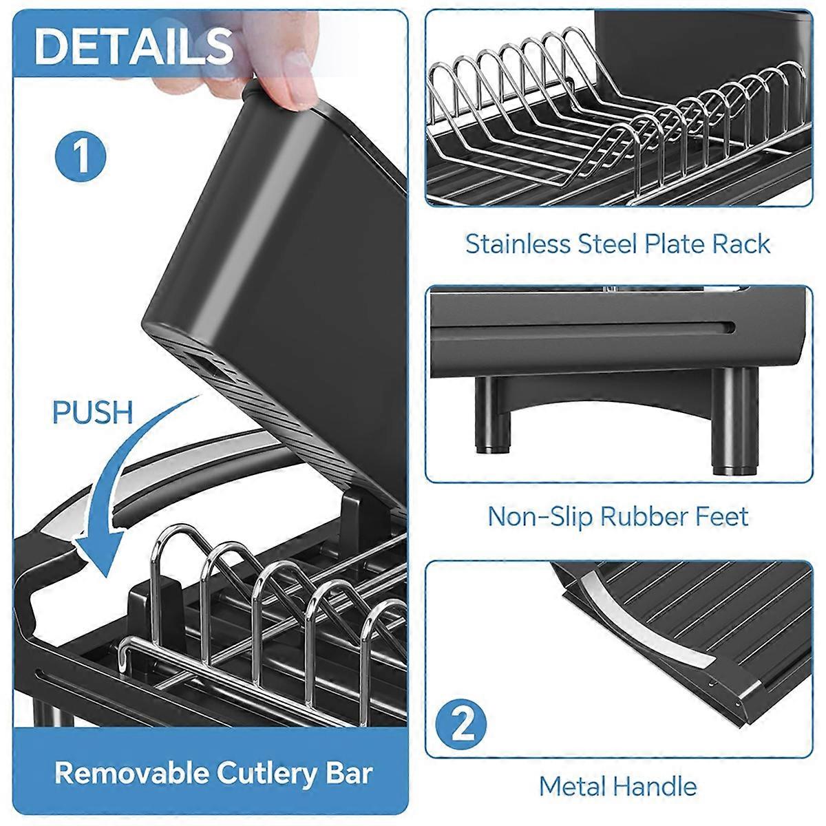 white dish drying rack