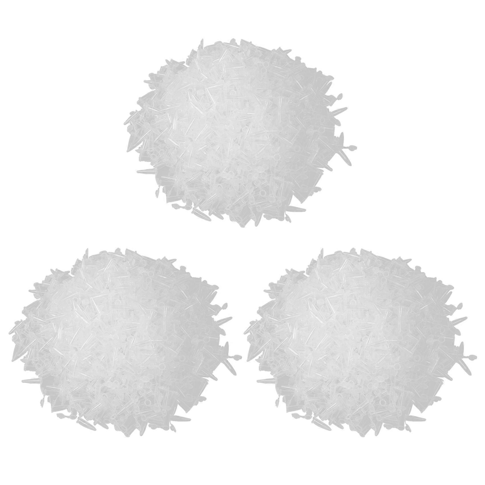 3000 Pcs Laboratory Clear White Mark Printed Plastic Centrifuge Tube 0.5Ml