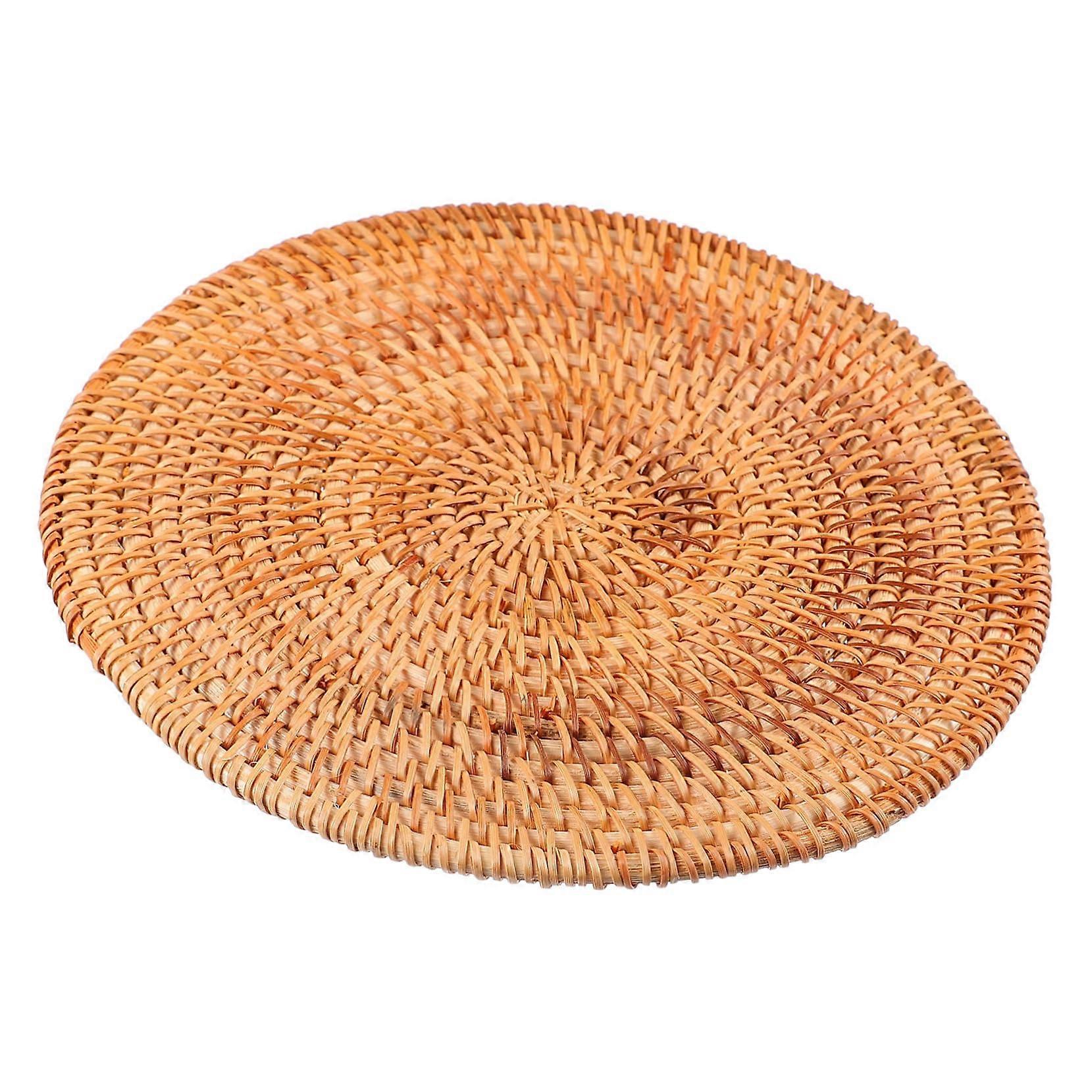 Rattan Insulated Pot Mat, Nonslip Place Mat for Safe Heat Insulation, Creative Table Mat for Household and Catering, Pack of 1