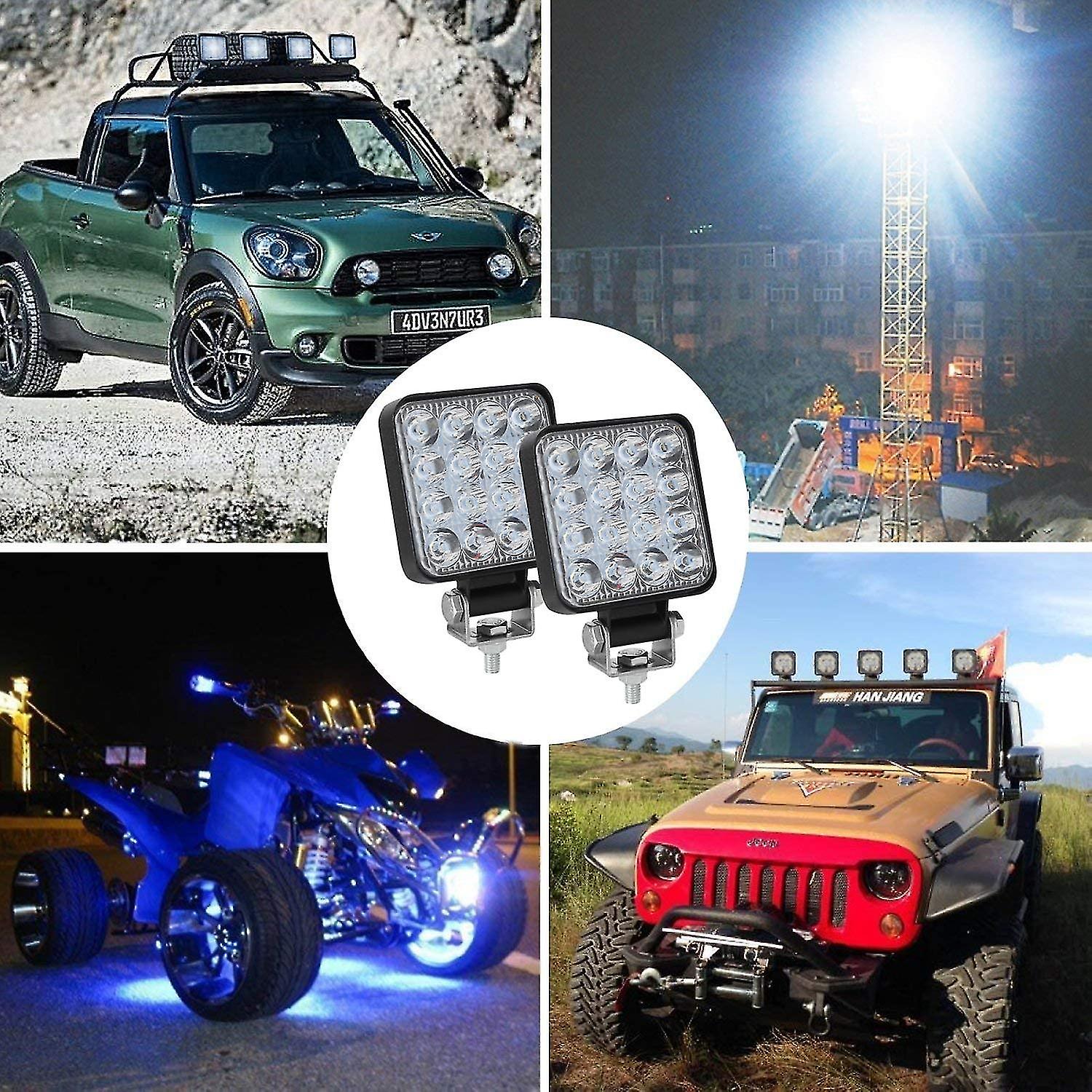 Barre De Lumière LED Travail 6 Spots – 18W, 9-32V, IP67, Pour 4x4, SUV, Bateau – Neuf, Modèle Webmost