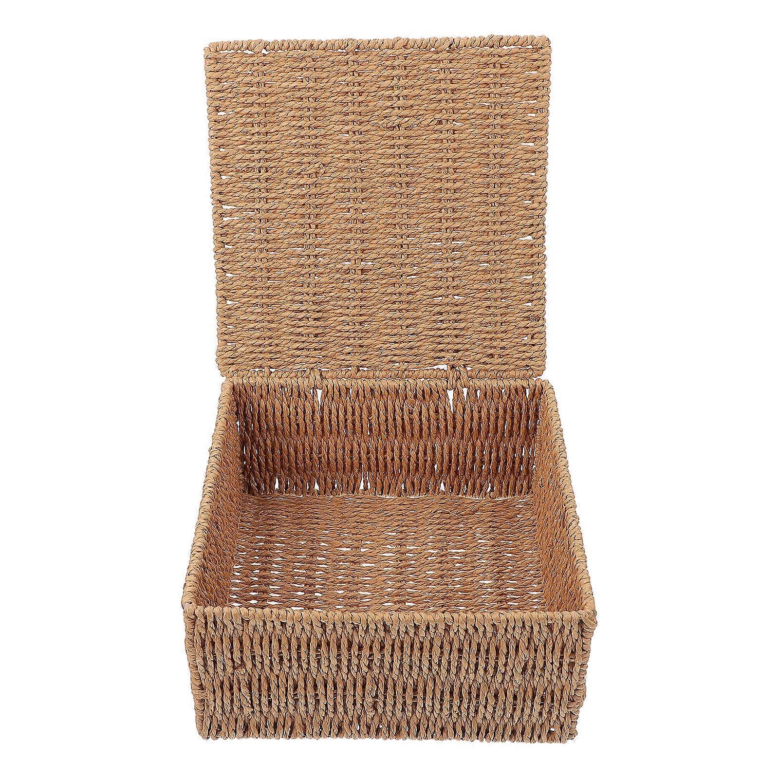 Clamshell Storage Box for Home Desktop Storage Basket 1Pcs Dustproof Organizer