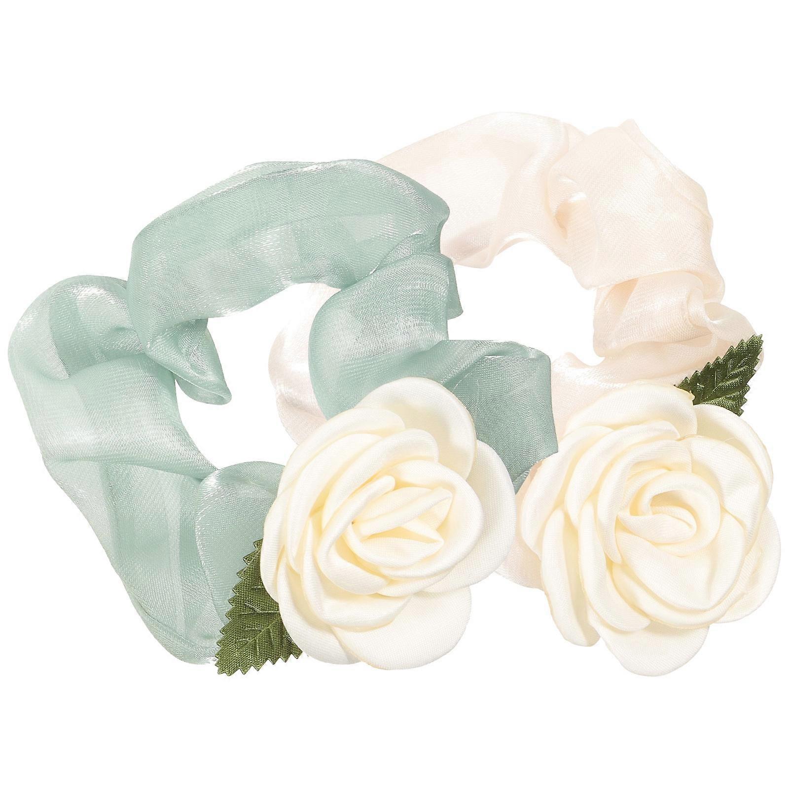 Elegant Fabric Hair Bands with Flower Design for Women and Girls Decorative Accessories in Assorted