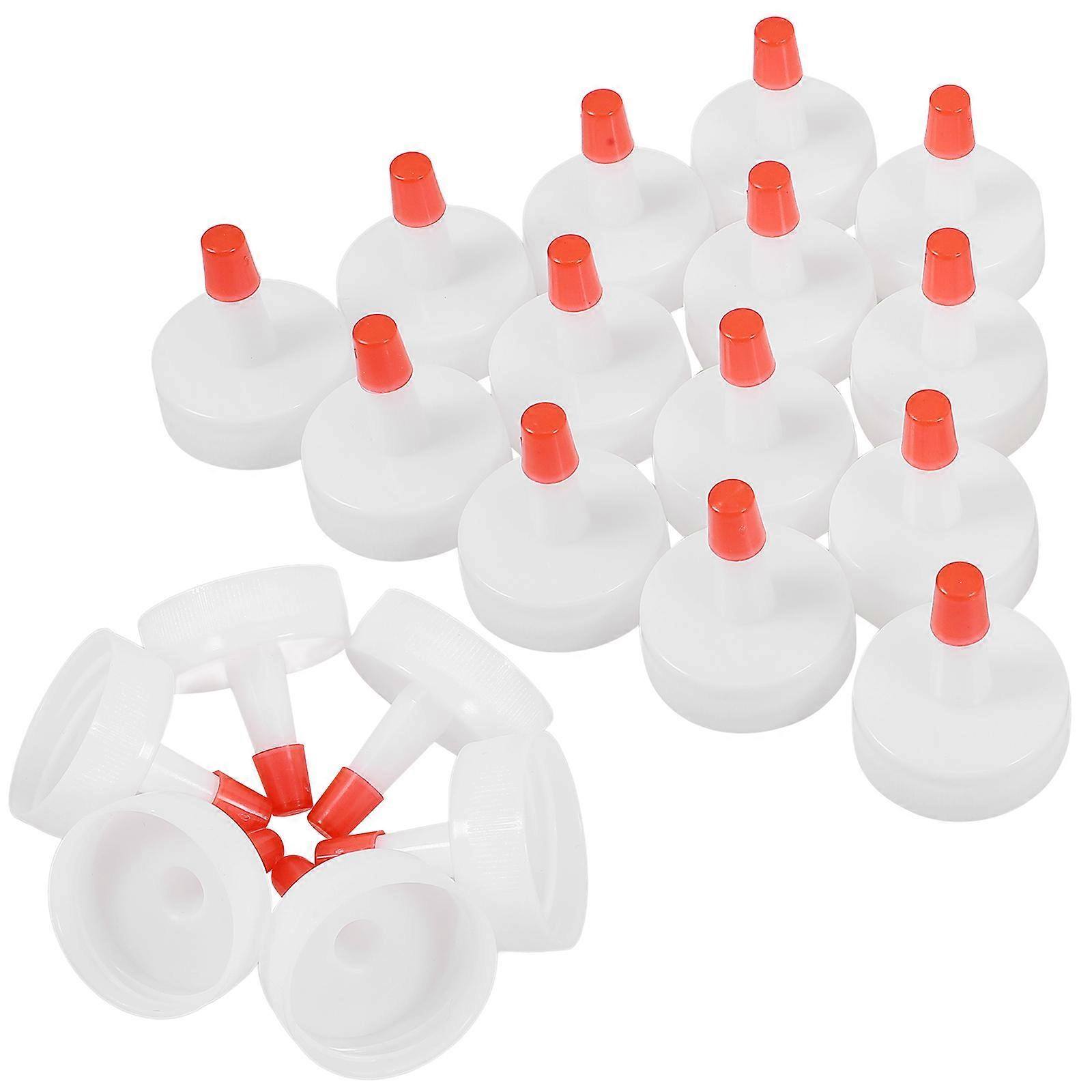 Soy Sauce Bottle Cap Replacement Squeeze Bottle Cap Pointed Design For Home Office Use 20Pcs