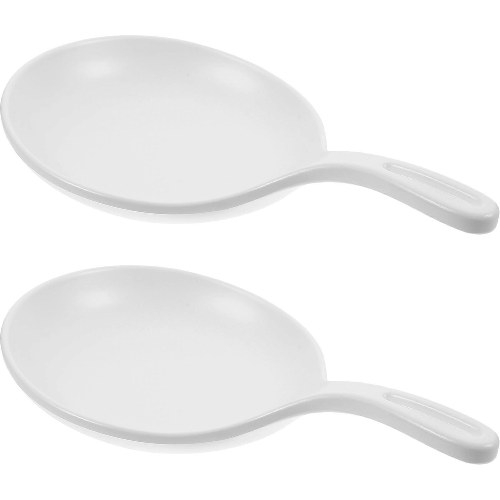 2pcs Serving Platter Unique Dinner Handled Plate Snack Dish Practical Kitchen Tableware