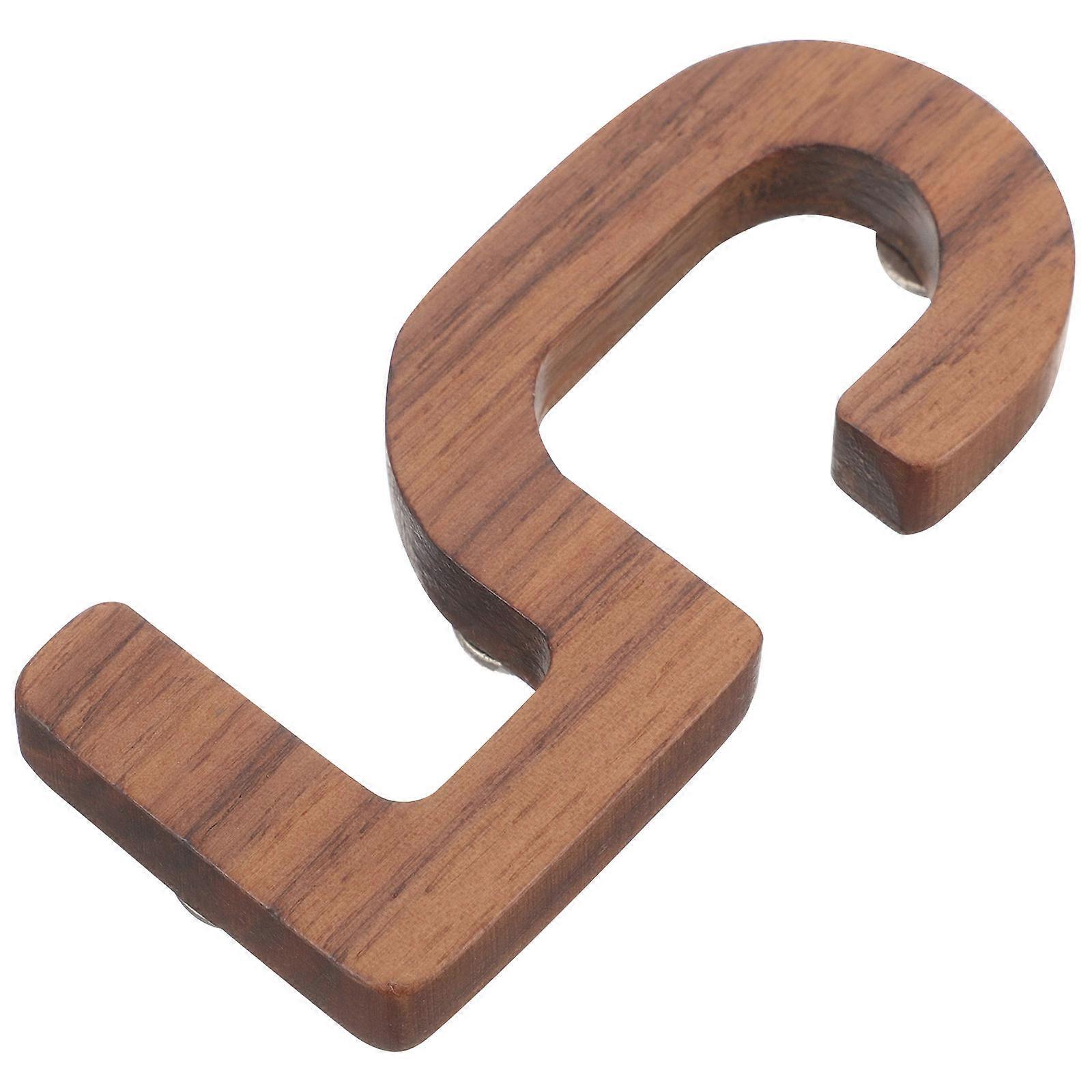 Modern Wooden House Numbers for Exterior with Clear Visible Light Brown 3D Solid Design Oversized Style