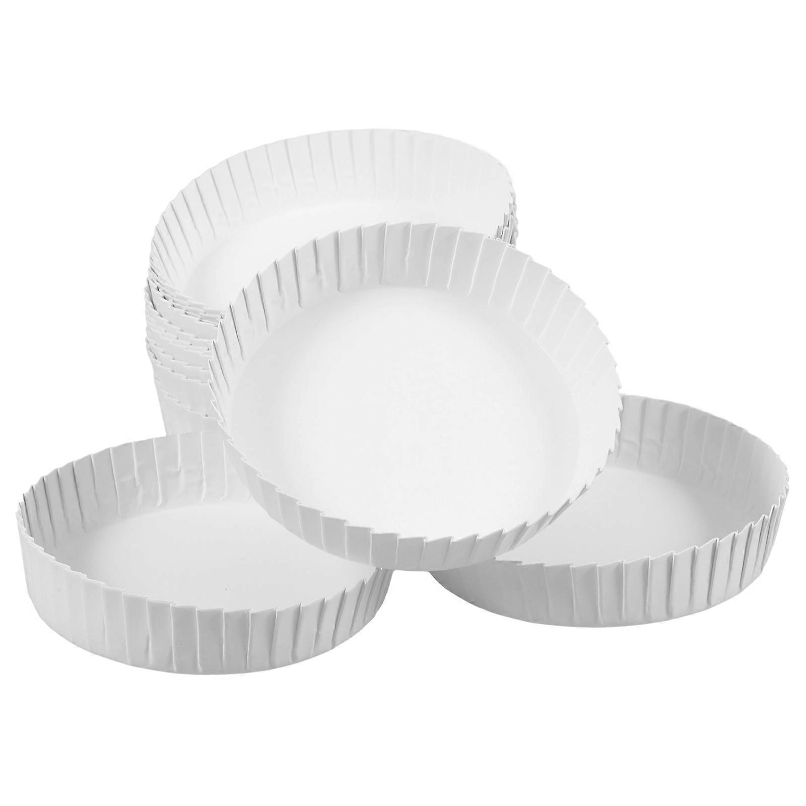 White Paper Coffee Cup Lids Heat Resistant and Versatile for Home Use 50PCS