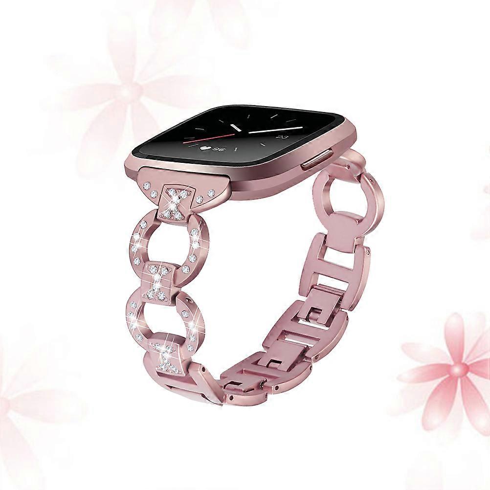 Rose Gold Stainless Steel Watch Band for Daily and Business Use with Design 0.5 in