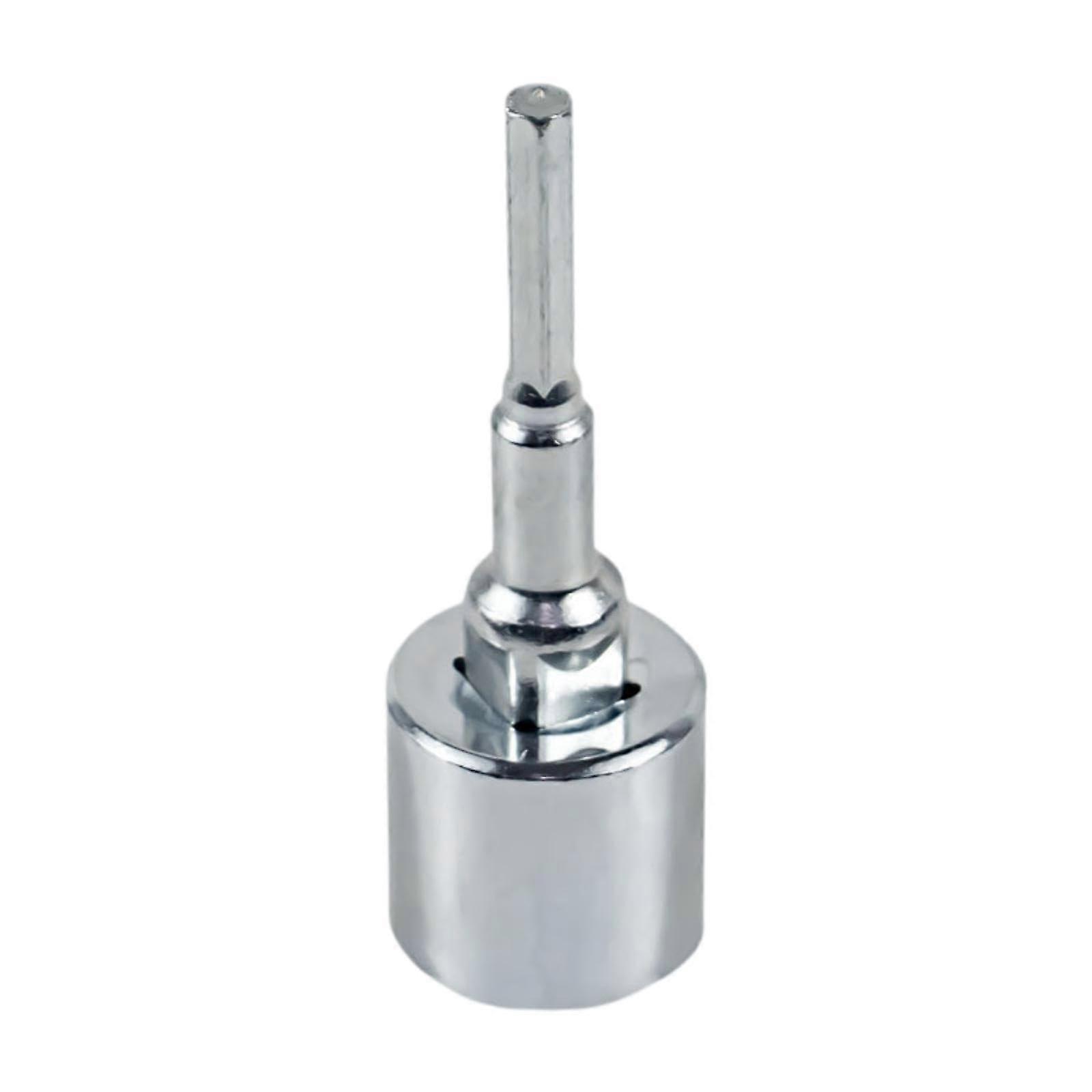 Car Jack Socket, Drill Adapter for Jack, Spare Parts Repair Stabilizer, Easy Install Mounting for Devices, Silver 160g