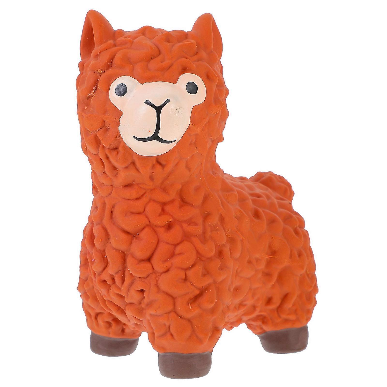 Latex Dog Chew Toy for Pet Use Light Brown Small and Medium Dogs 6.5 x 3.5 inches