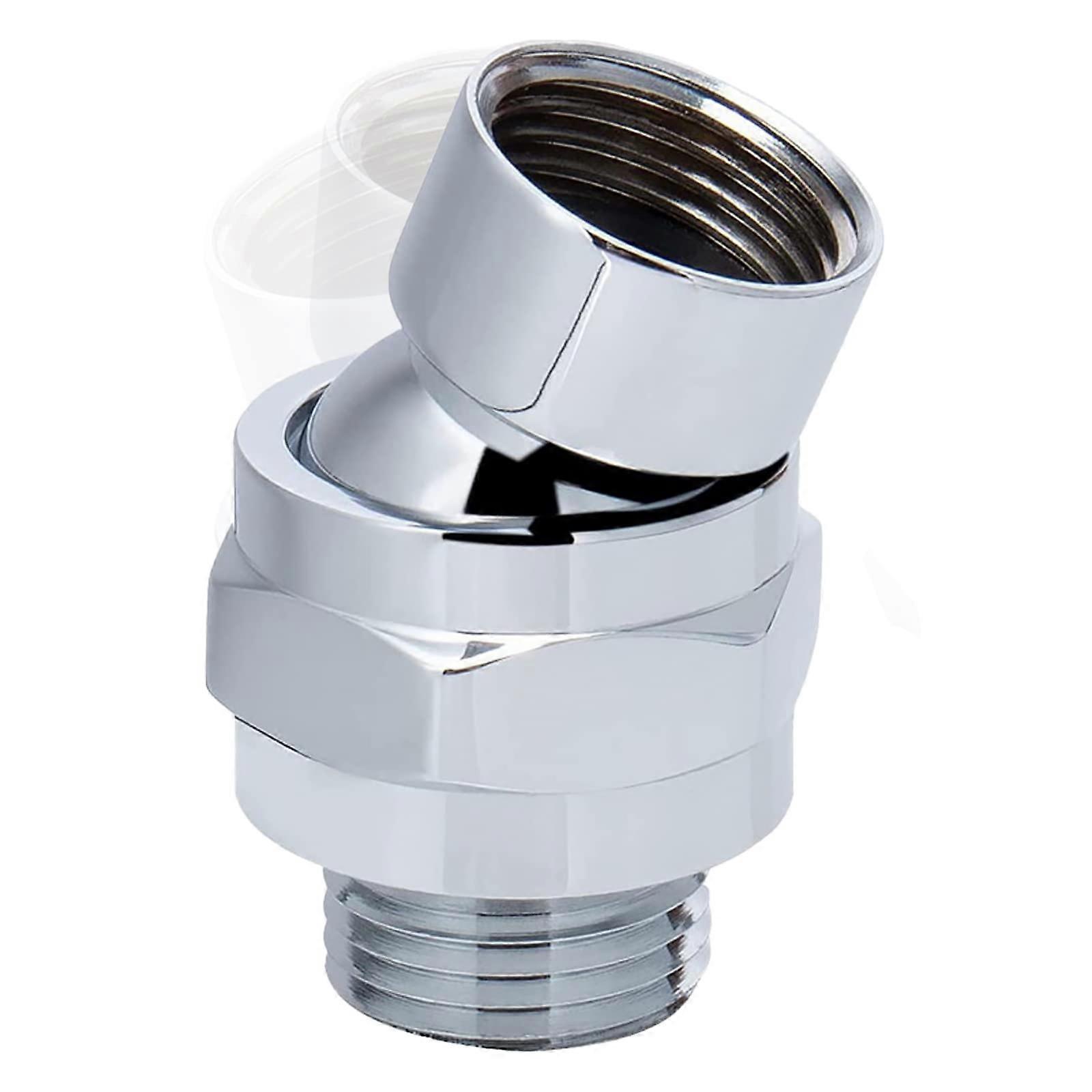 Shower Head Ball Joint, Brass Swivel Adapter, G 1/2 Shower Angle Adapter, Polished Chrome