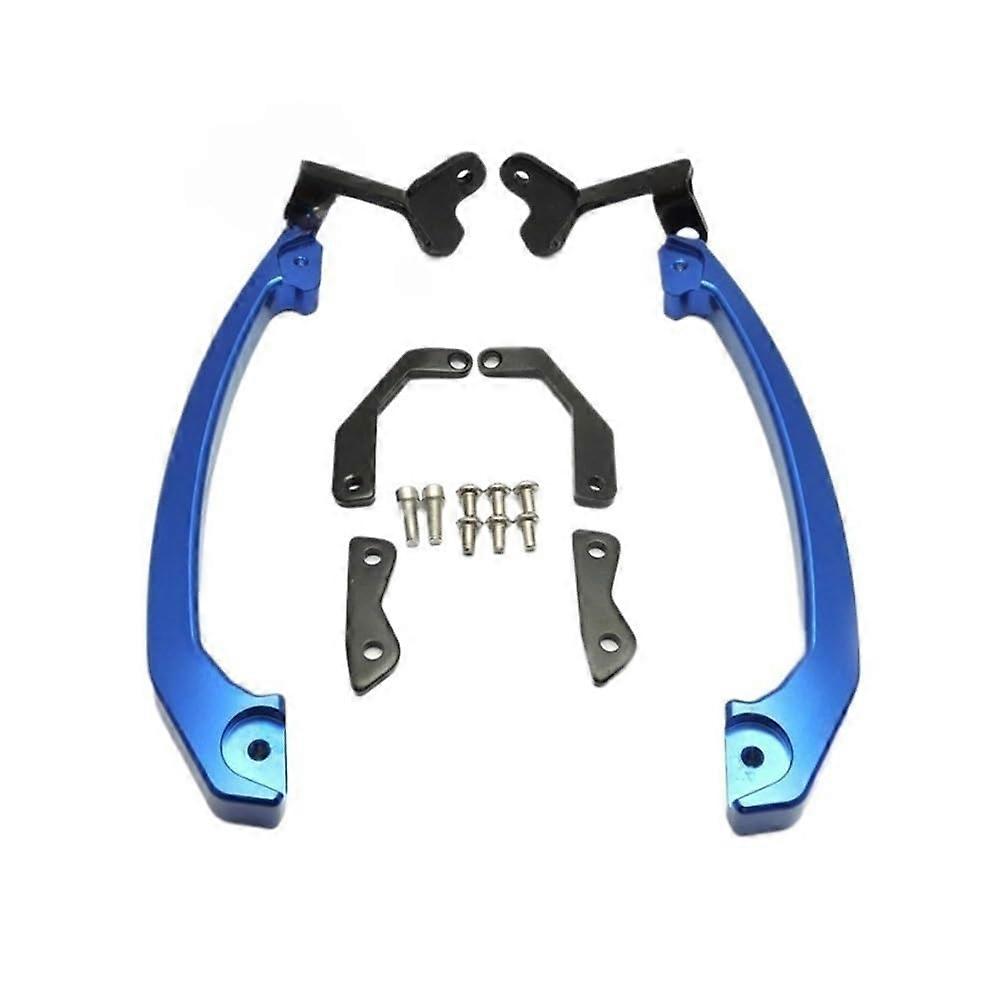 Motorcycle Rear Seat Passenger Soziu Grab Handles for MT07 for FZ07 2013 2014 2015 2016 2017 1317 Grab Handle (Blue)