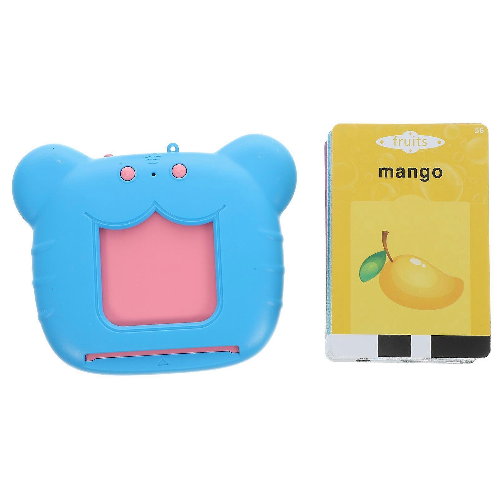 1 Set Cartoon Tiger Head Flash Cards for Speech Therapy Interactive Educational Play Safe English Language Learning for Kids