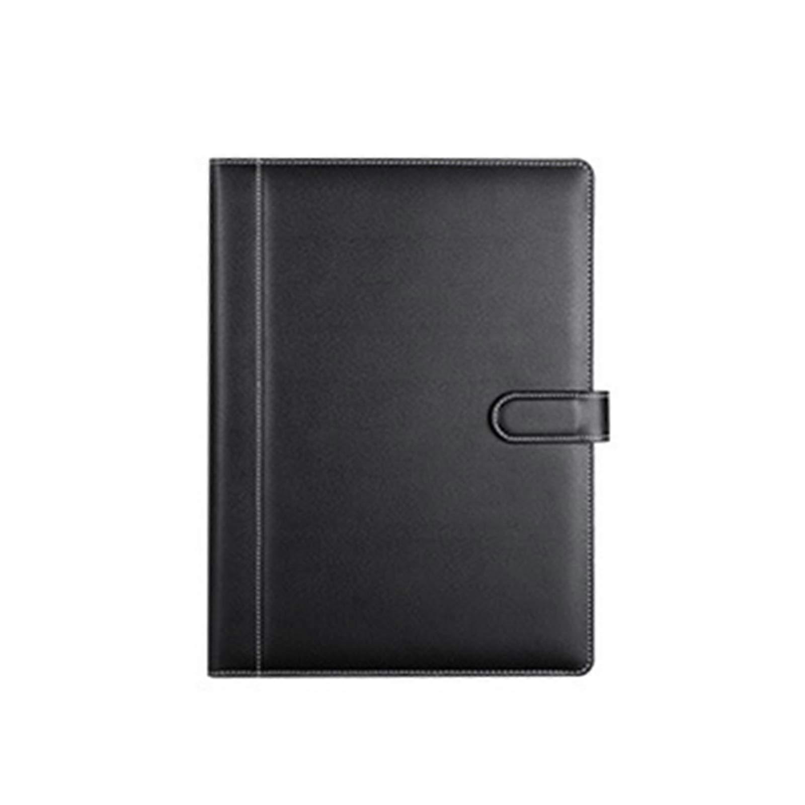 Writing Case Briefcase Folder Holder for Office and Conference Use - Black 250x335mm, Executive Style, Durable Material