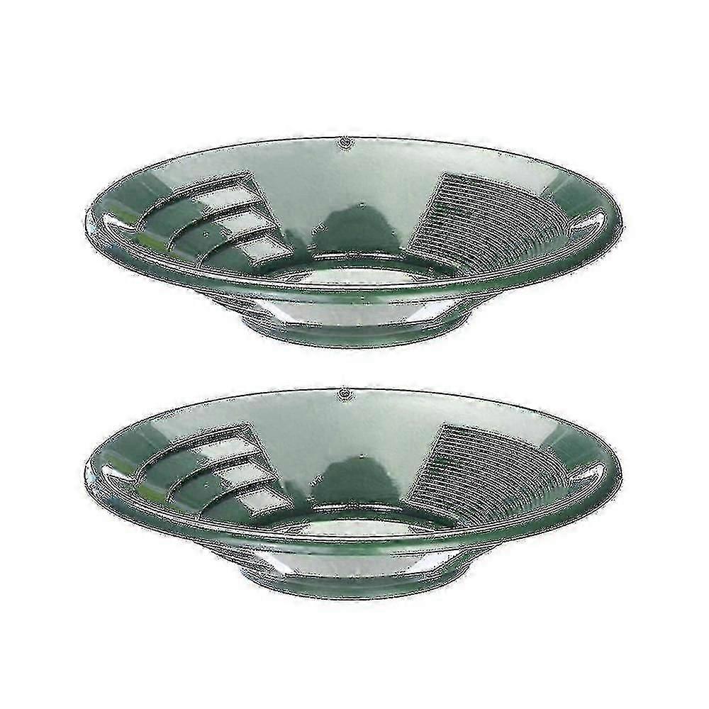 2-Piece Plastic Gold Pan Kit for Mining & River Prospecting - Gold Panning Tools