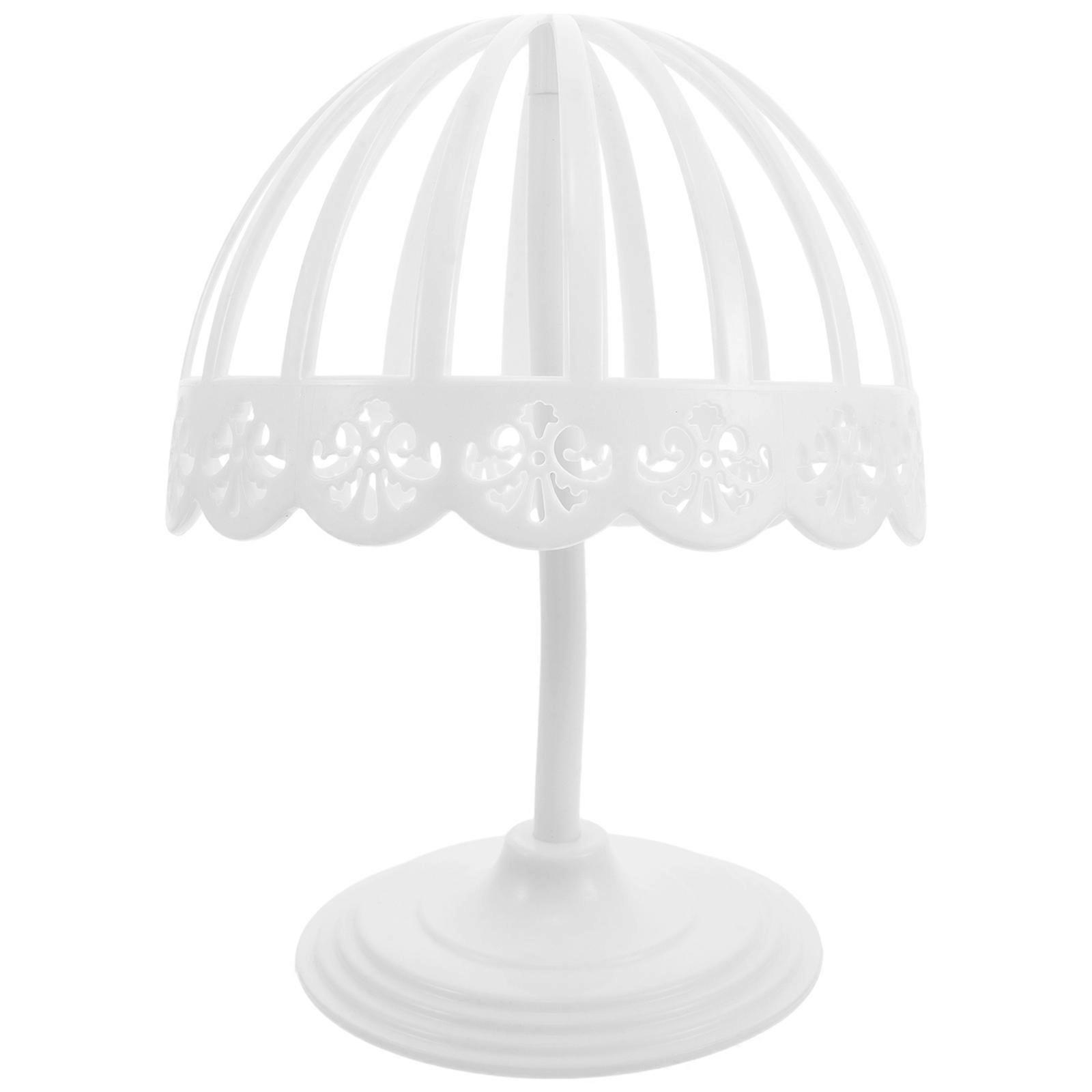 Dome Shape Cap Rack White Hat Shelf Plastic Hat Holder for Baseball Caps Shape Maintenance