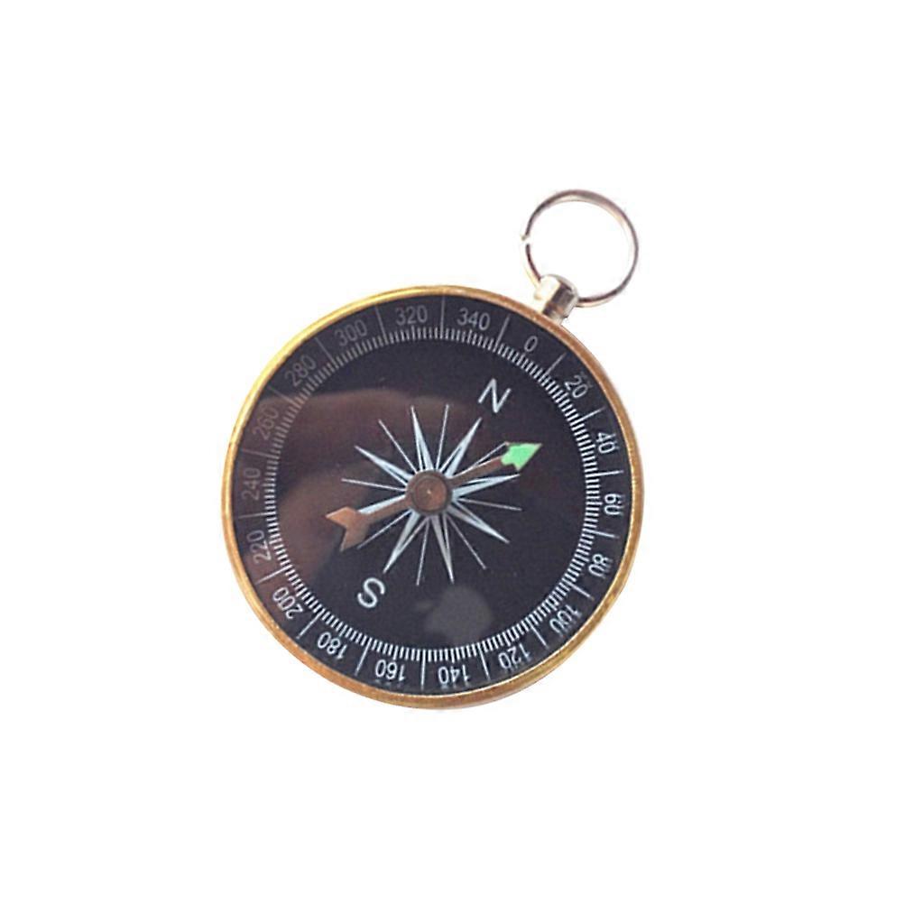 Portable Pocket Compass Keyring Made of Aluminum Alloy for Decorating Multi Color 2Pcs