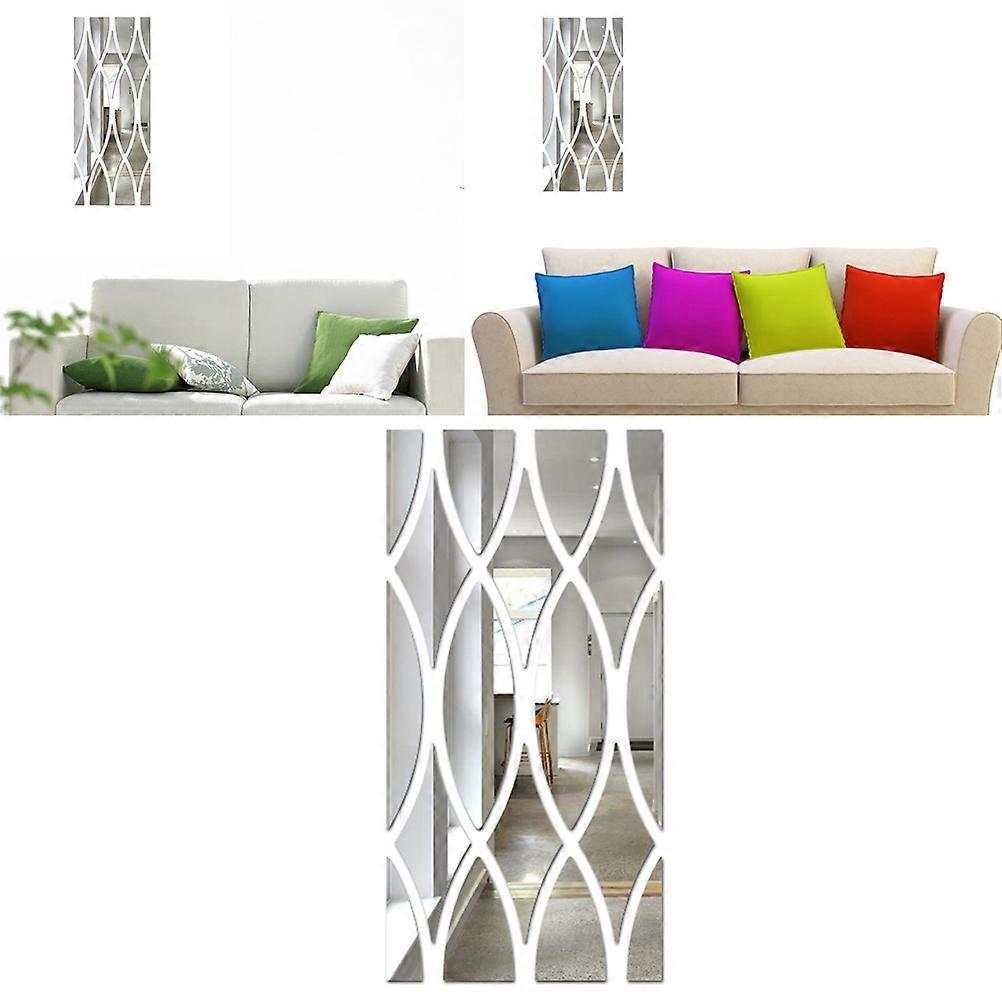 Mirror Wall Decal For Porch And TV Background Featuring Acrylic 3D Crystal Design With Environmental Protection 1Set