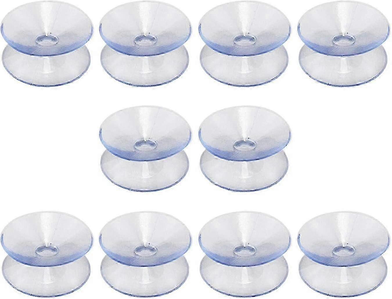 Double-sided Suction Cups Compatible With Glass Table Top,10 Hookless,multifunctional,non-slip(30mm)