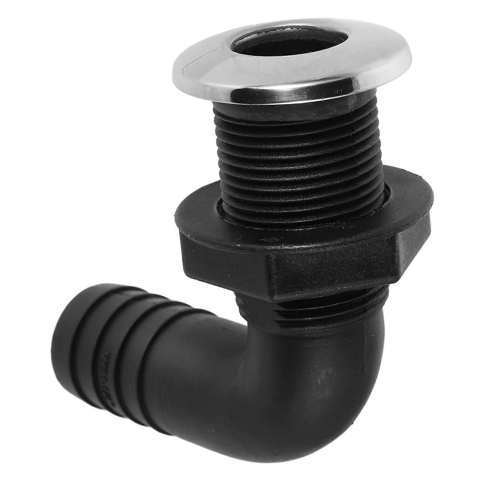 Precision Marine Drain Fitting for Boat Hulls Black Nylon Waterproof Seal Reliable Plug