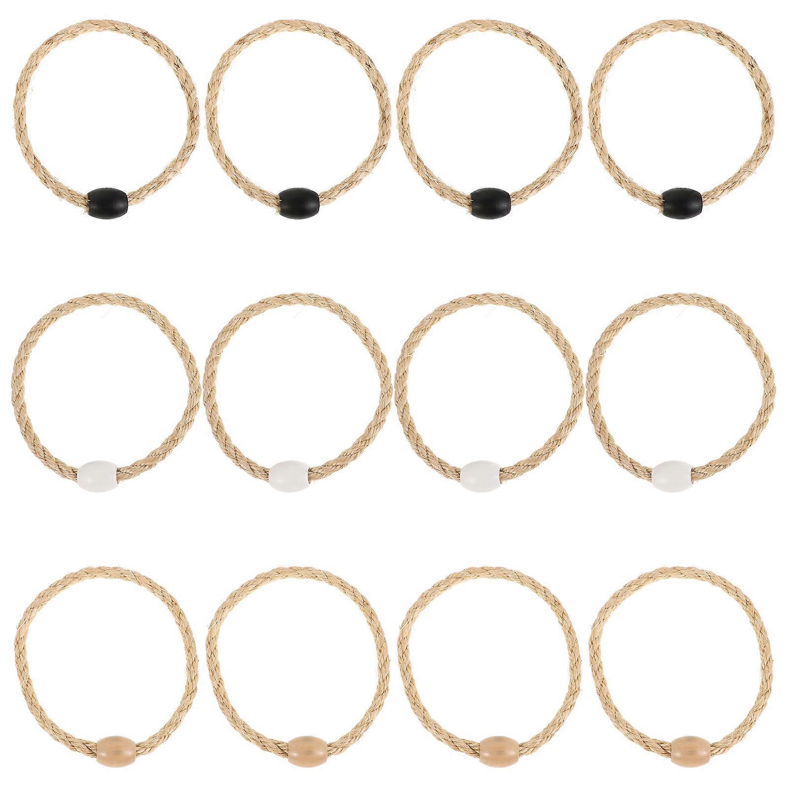 12pcs Outdoor Ring Toss Game Set Portable Rope Toss Rings for Family Fun, Easy to Learn Lawn Games for Adults, Perfect for Picnics & Outdoor Parties