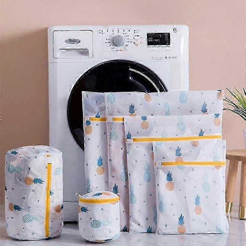 1 Set Fermuar Örgü Çamaşır Torbası Çamaşır Makinesi Özel Kirli Yıkama Çantası İç Çamaşırı Çorap Sütyen Çamaşır Sepeti Çok boyutlu Yıkama Kitleri
