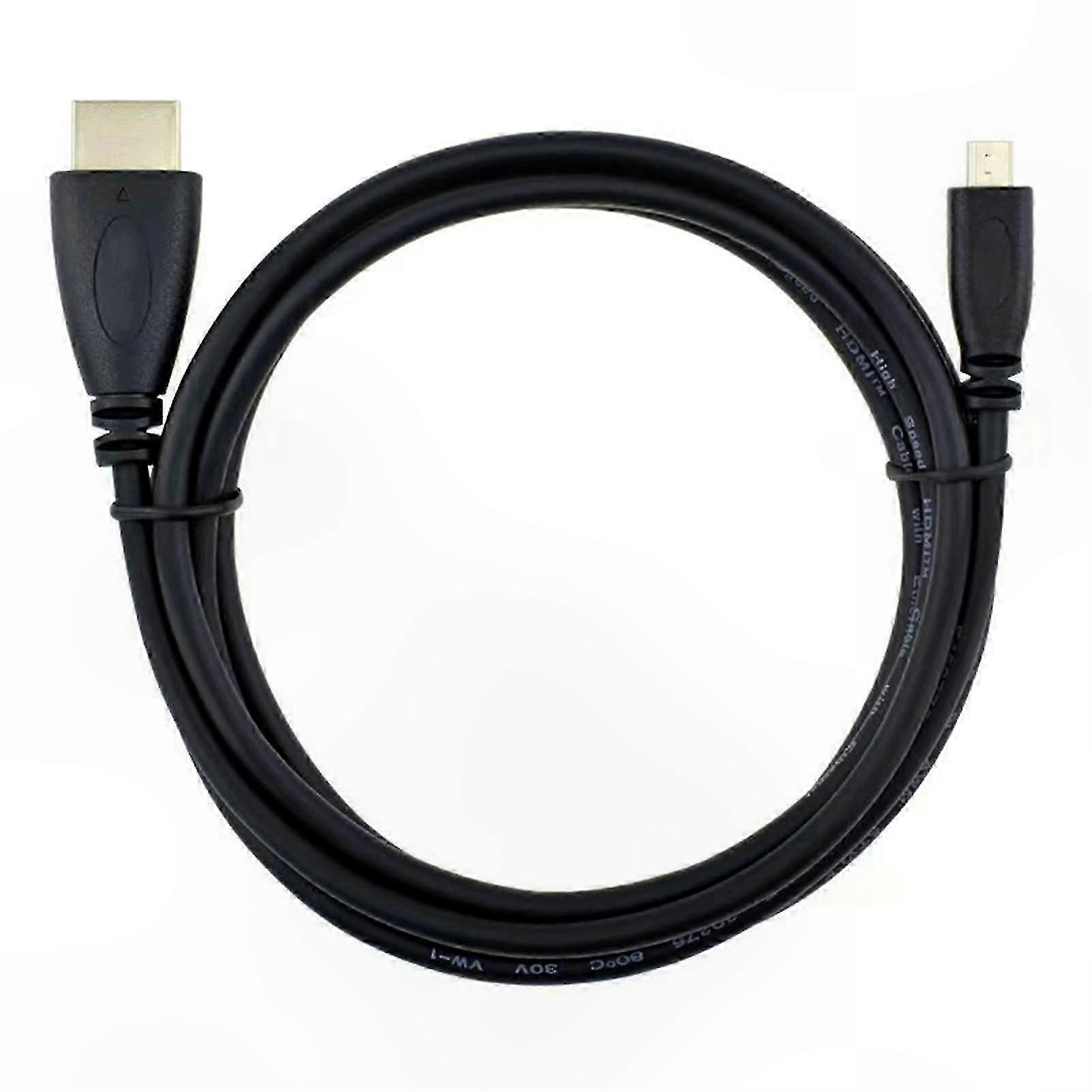 1080P HD Video Adapter, Micro HDMI to HDMI 1.4, Lossless Signal, Portable Design for 150/300cm Compatibility