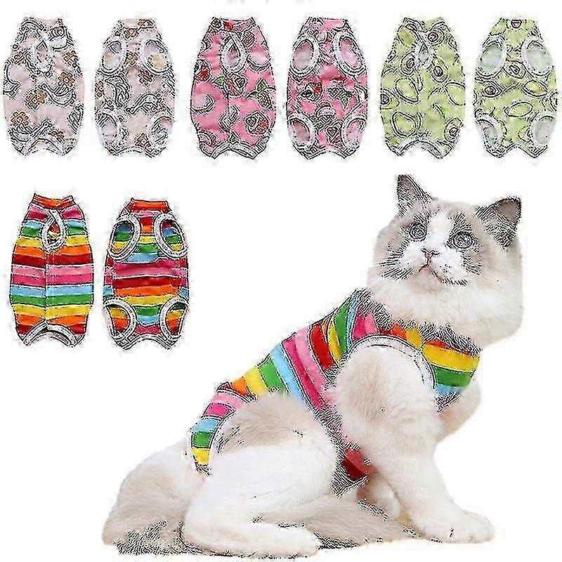 Anti-licking suit for cat spay - soft recovery cone alternative