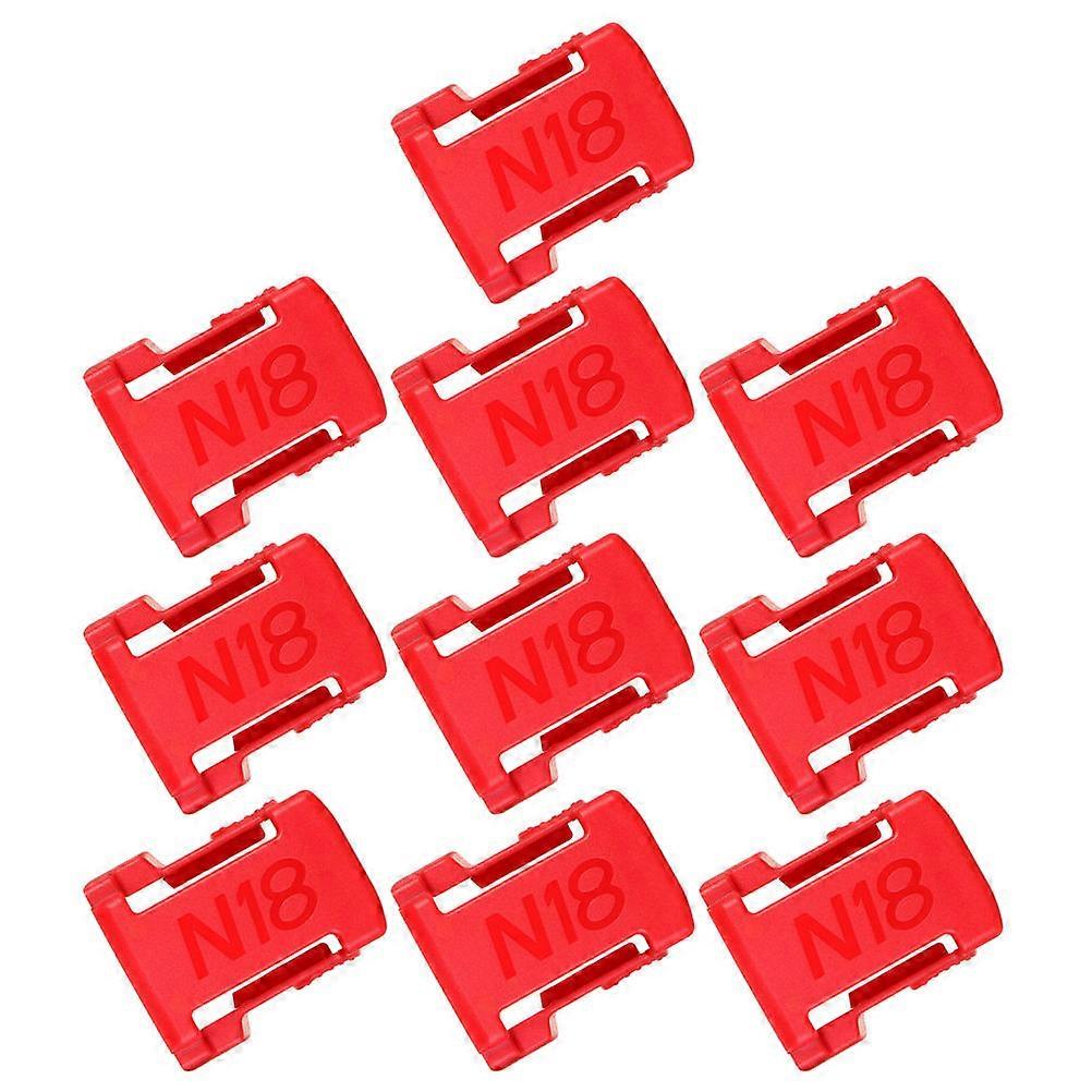 Red Lithium Ion Battery Mounts Rack – Durable Battery Holders Clip Belt Storage Organizer for Easy Installation