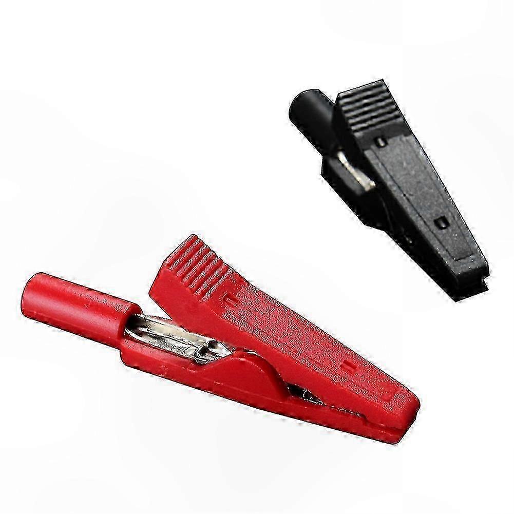 Double Insulated Crocodile Clip Connector Clamp Test Probe Wire Red and Black