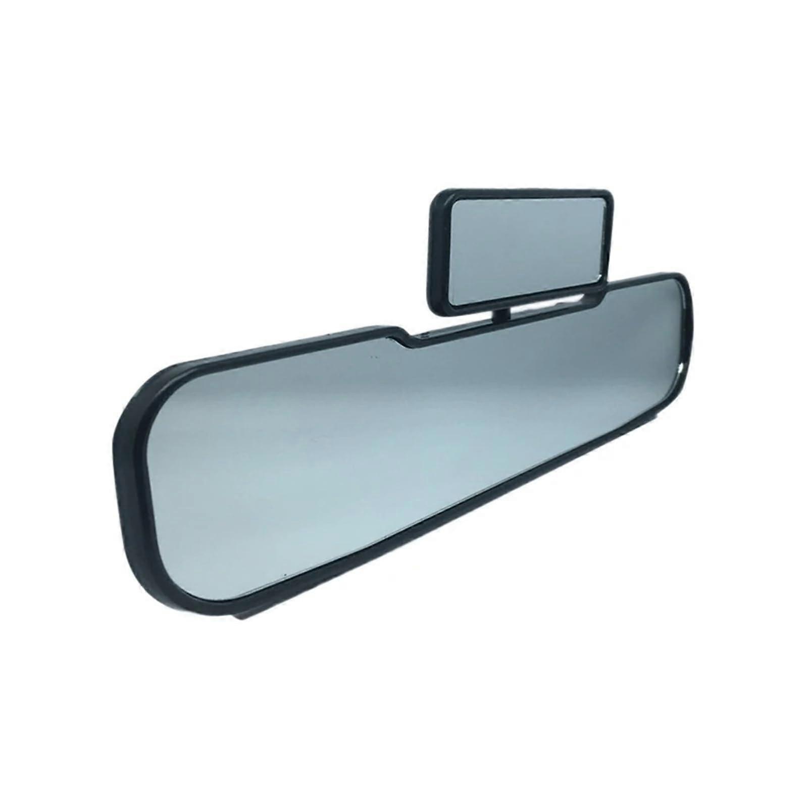 Car Rearview Mirror 2 In 1 Rotatable Wide-Angle Inner Mirror Double Rearview Mirror for Safety Vehicles – Compatible with All Cars