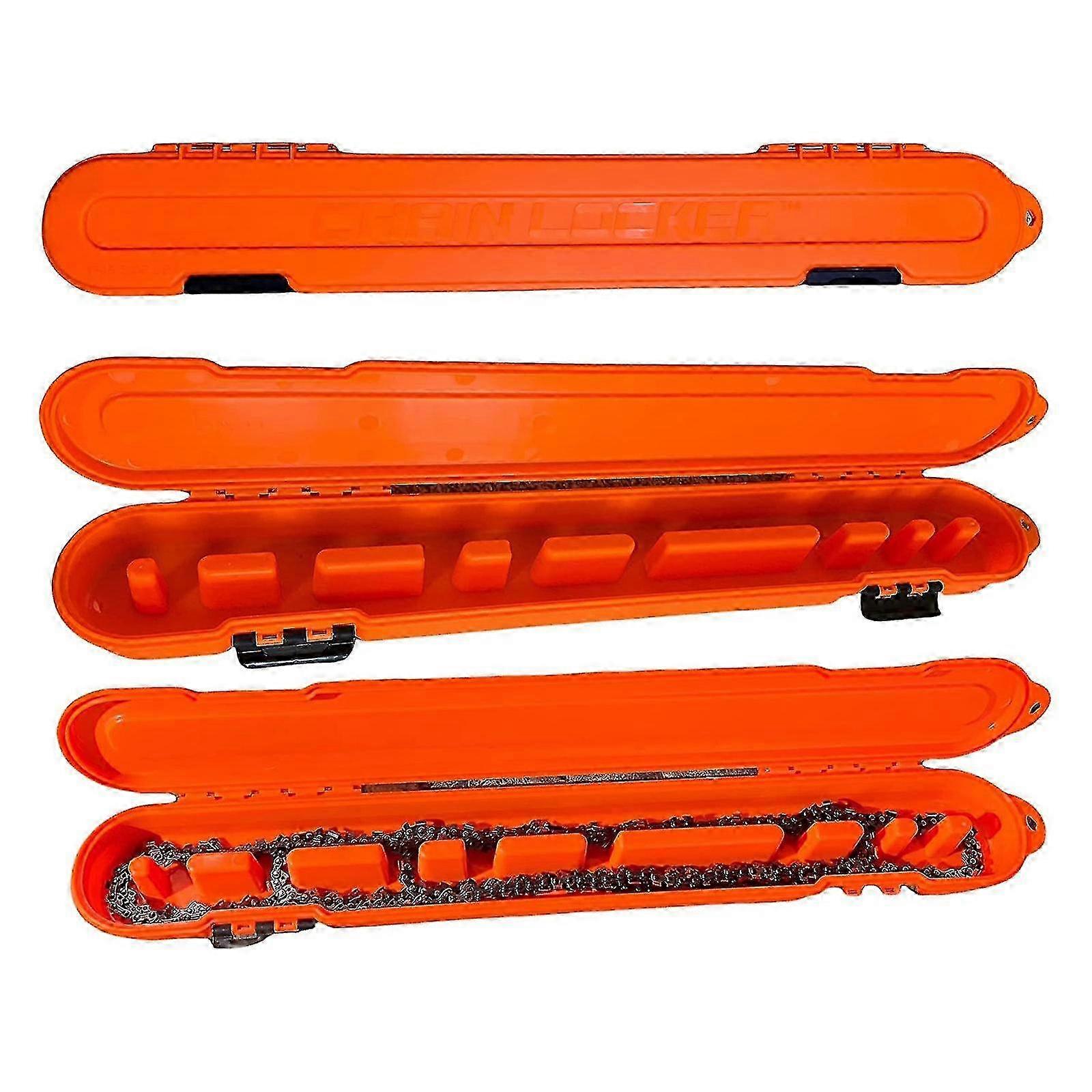 Durable Chainsaw Chain Storage Box for 16-20 Inch Chains Cabinet Organizer