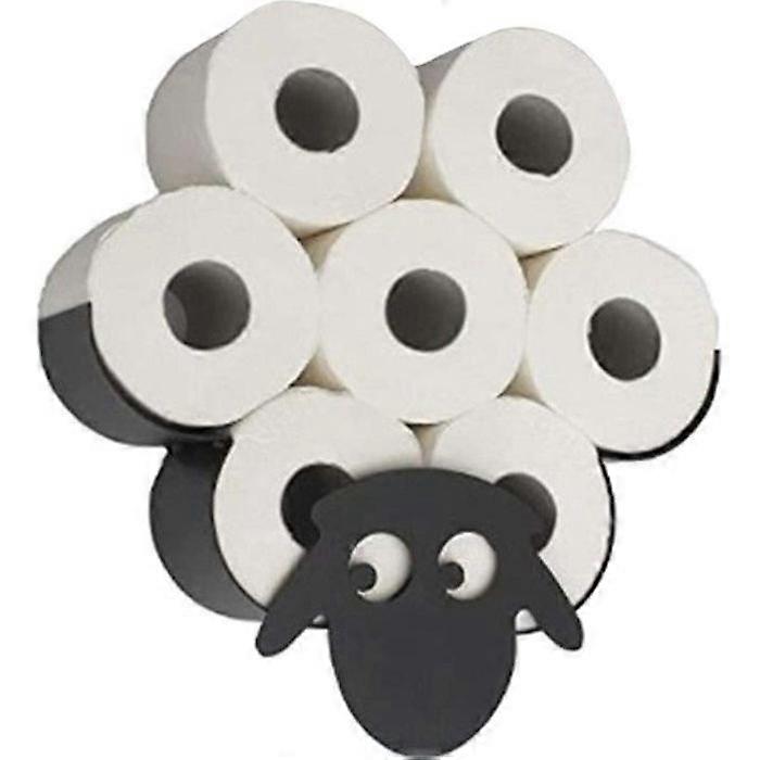 Metallo nero pecora a parete Toilet Roll Holder - Bagno Toilet Roll Holder [234]
