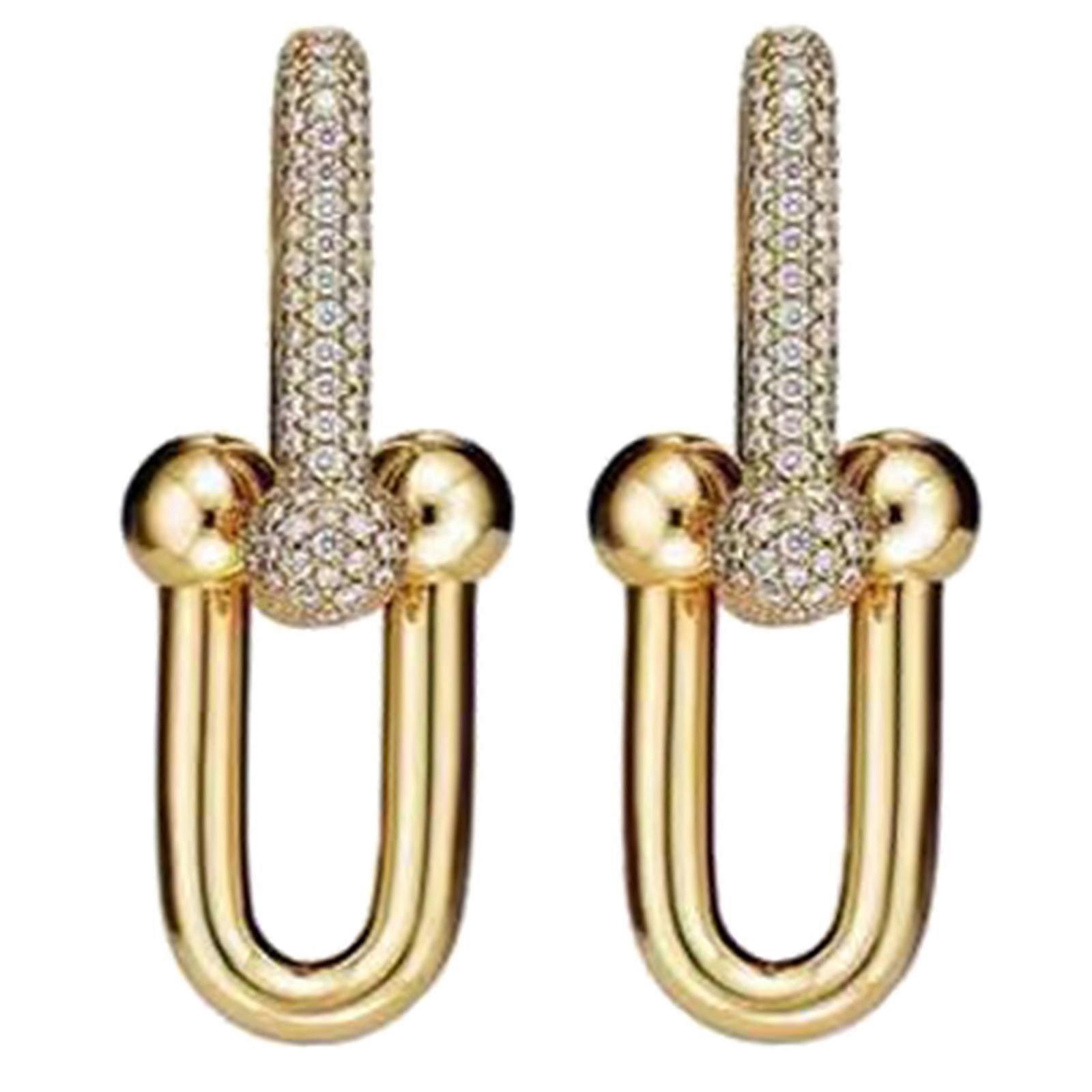 Elegant Horseshoe Earrings Jewelry Versatile Shape Ear Accessory Enhances Your Fashion Statement form