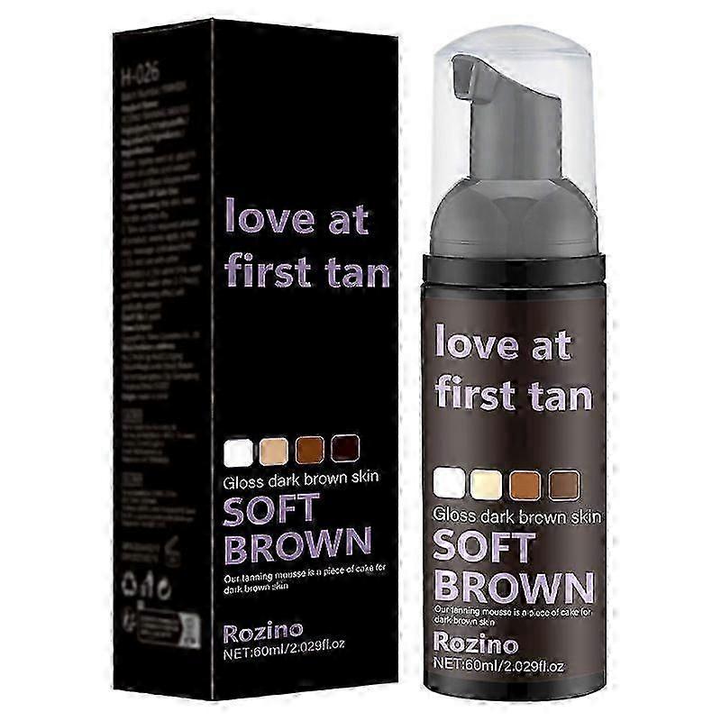 Self Tanner MousseFall In Love at First Tan- Dark Tanning Mousse,Best Bronzing Glow,Dark Self Tan MousseSunless Tanner for all Skin Tones
