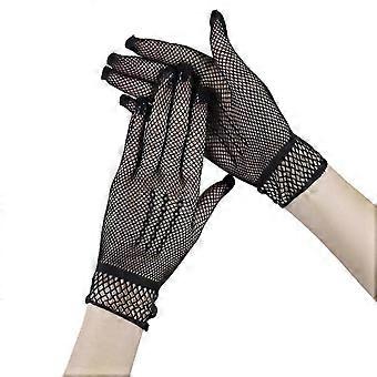 Netzhandschuhe Sonnendichte kurze Handschuhe mit weichem, dehnbarem Stoff für Outdoor-Aktivitäten Sommer Hochzeit Event Frauen Handwear-Good