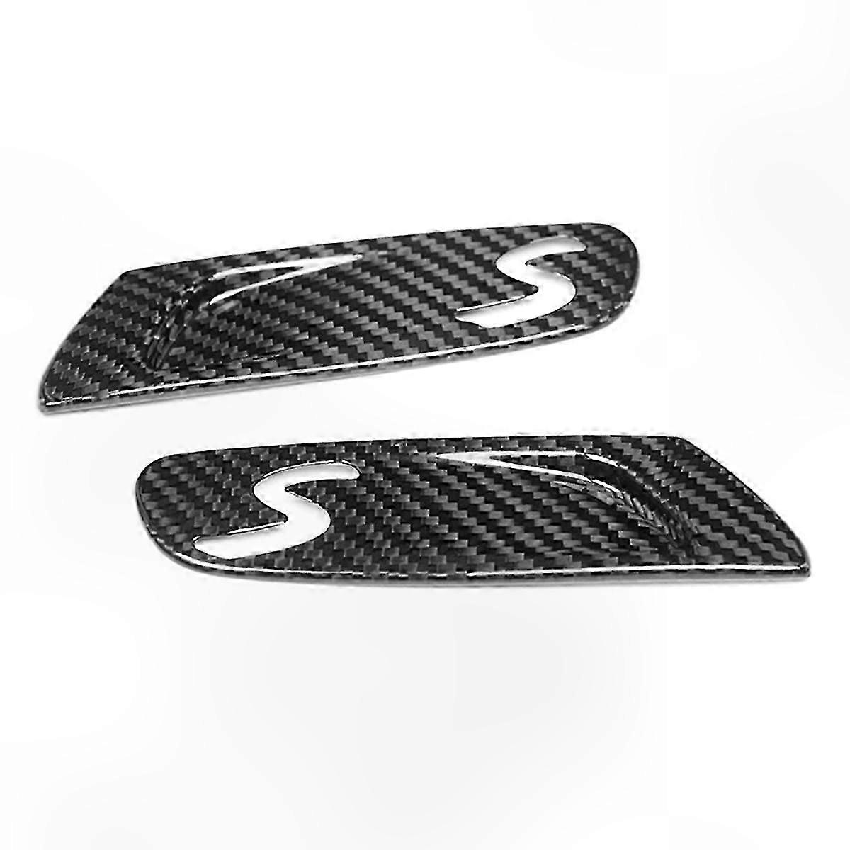 Carbon Fiber Front Side Sticker Turn Signal Light Cover Lamp Case for MINI F55 56 -S