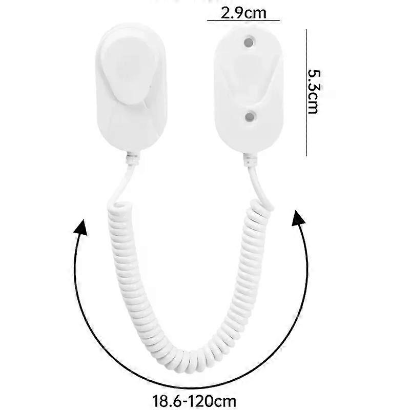 Spring Ropes Magnetic Hook Anti-lost Remote Control Holder Retractable Security Cable Lock for VD Game Console Home Storage Tool