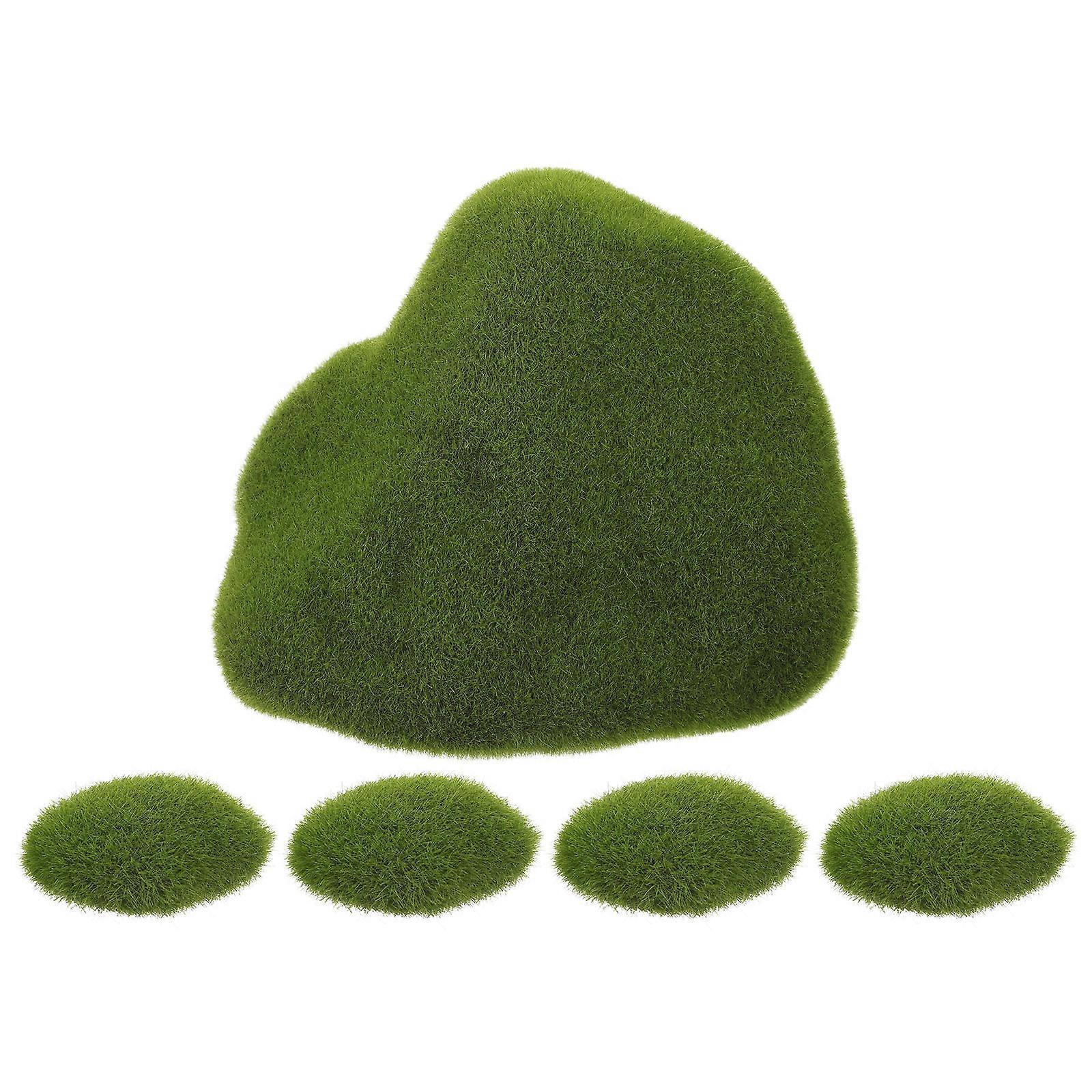 Faux Moss Rock for DIY Decor, Artificial Stone Moss for Realistic Garden and Craft Landscaping