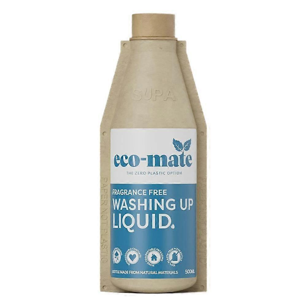 Eco-Mate Fragrance Free Washing Up Liquid 500ml - 2 Pack