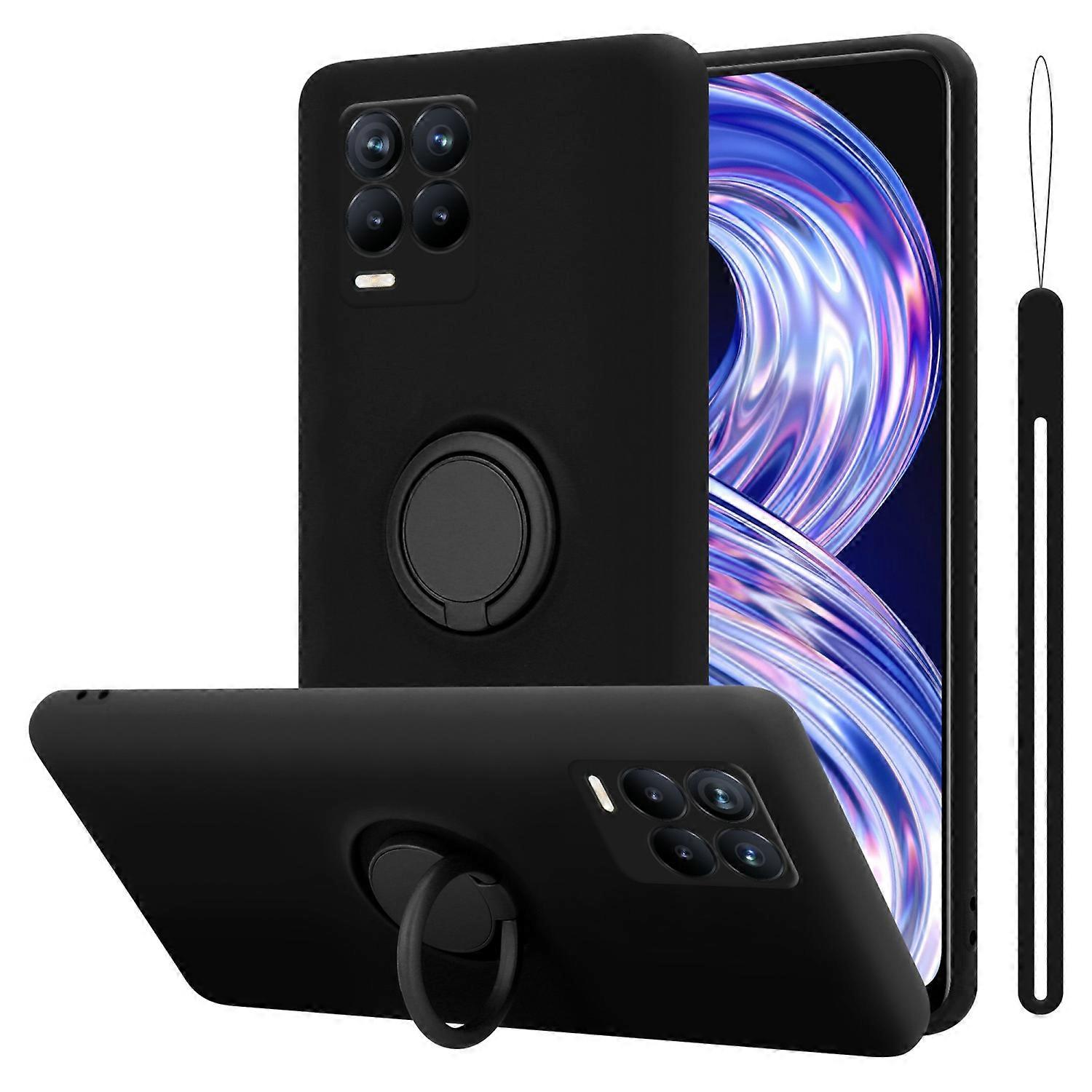 Realme 8 4G / 8 PRO Protective Case TPU Case - Liquid Design with Ring