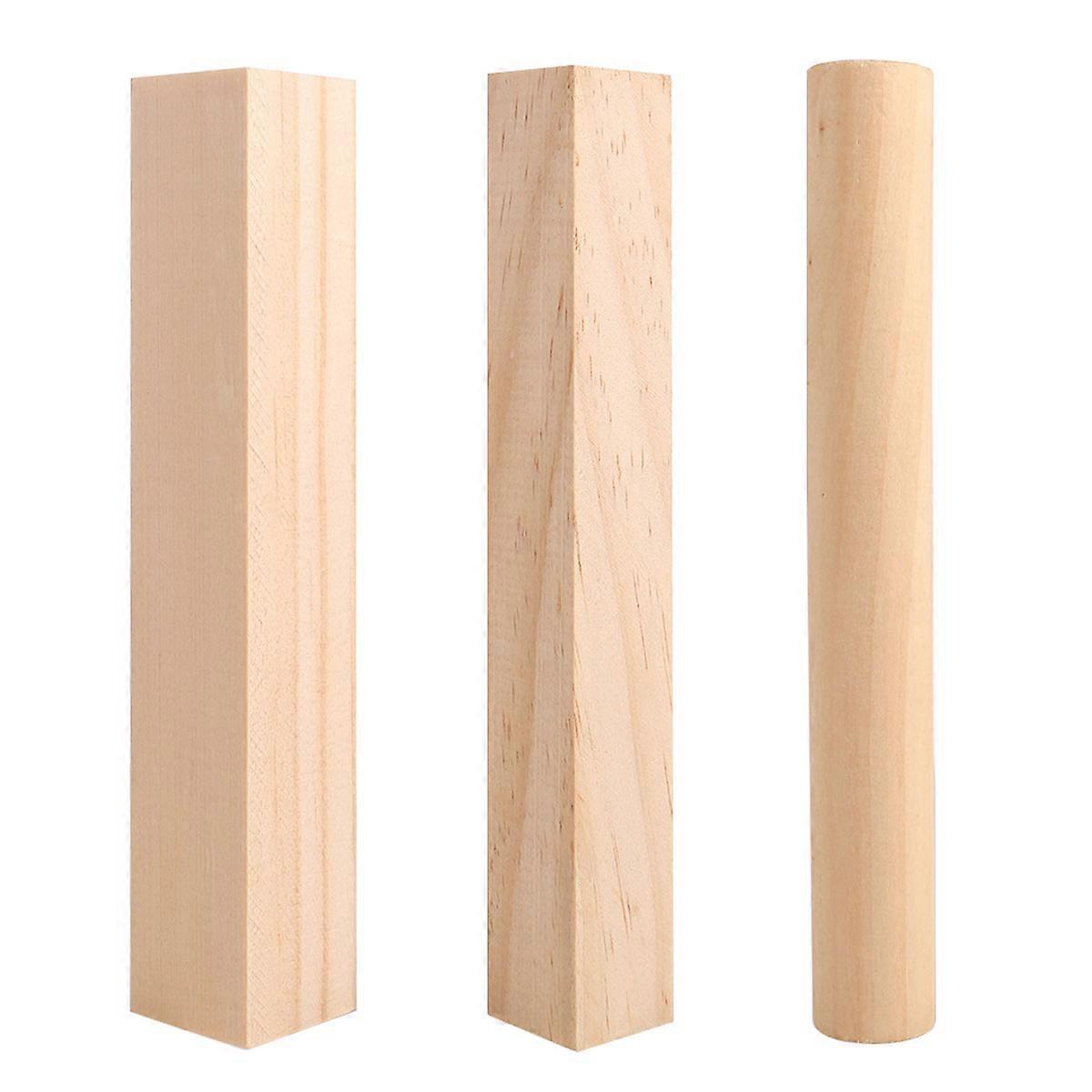 DIY Long Sticks for Painting Art Made of Synthetic Material Chocolate Color 6 Pieces