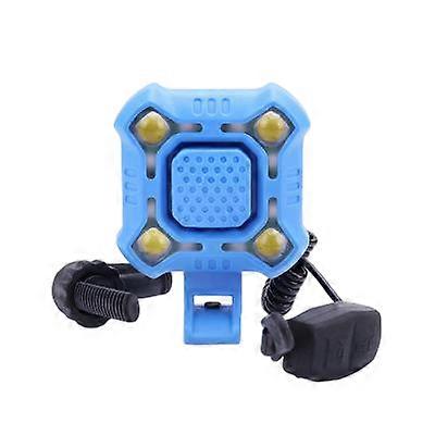 Bicycle horn light with multi-functional design, convenient for lighting, warning and charging