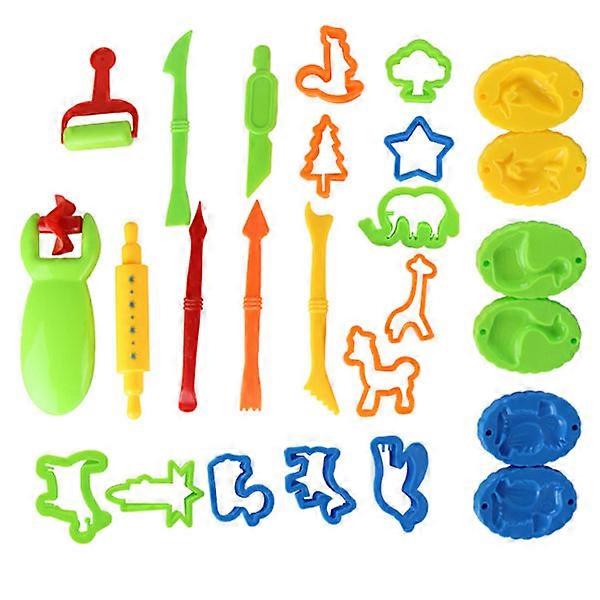 Dough Tool Set, Plastic Cutters for Play Dough 26 Pcs Clay Tools and Accessories Mini Clay Tools for Kids