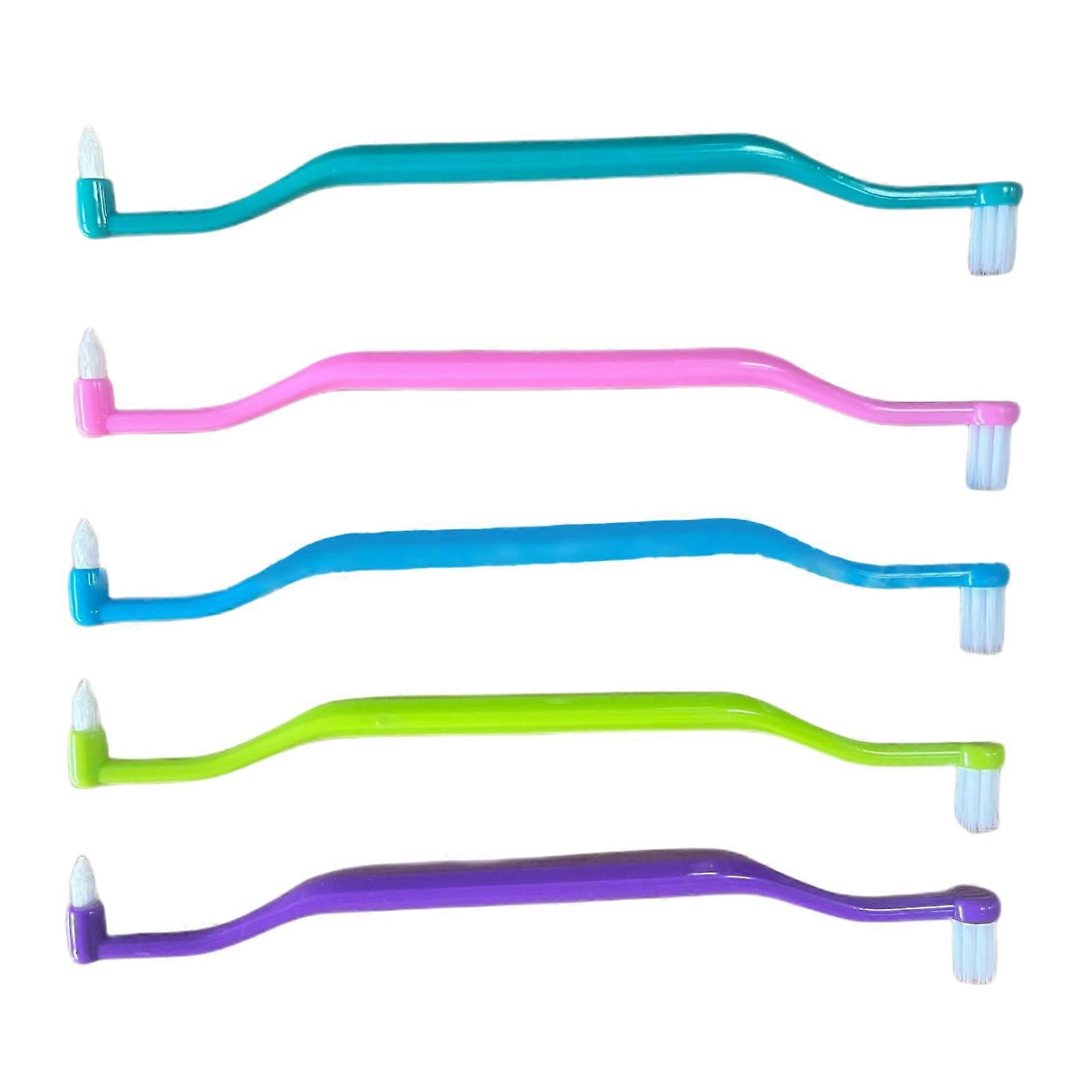 Braces Brush 6-Piece Orthodontic Toothbrush Set 2-In-1 Double-Head For Interdental And Wisdom Teeth Soft Single-Tufted