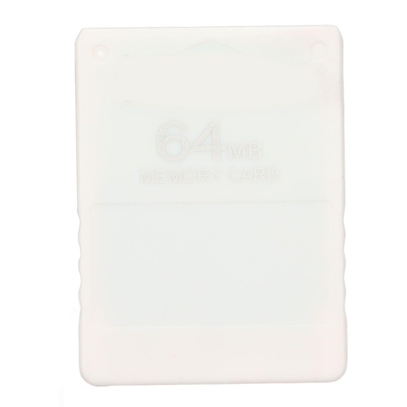For PS2 Memory Card High Speed 64MB Memory Card Games Accessories Supports FMCB1.966 VersionWhite