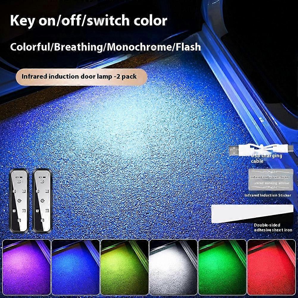 Magnetic Control Door with LED Ground Lighting for Night Safety and Smart Convenience