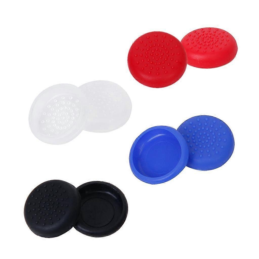 PS4 Controller Joystick Cap Button Covers 2Pack Black Red Blue White Replacement Protection Plastic