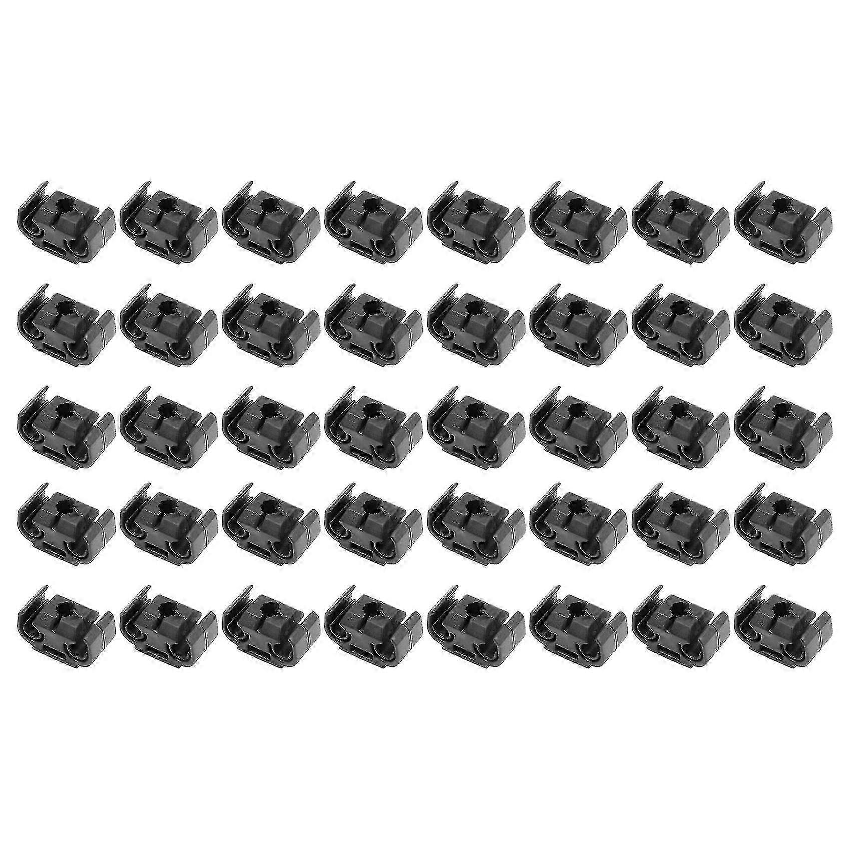 40pcs 2 Point Brake Pipe Line Retaining Clip Holder Bracket 811611797 Double Conduit Base Brake Cab